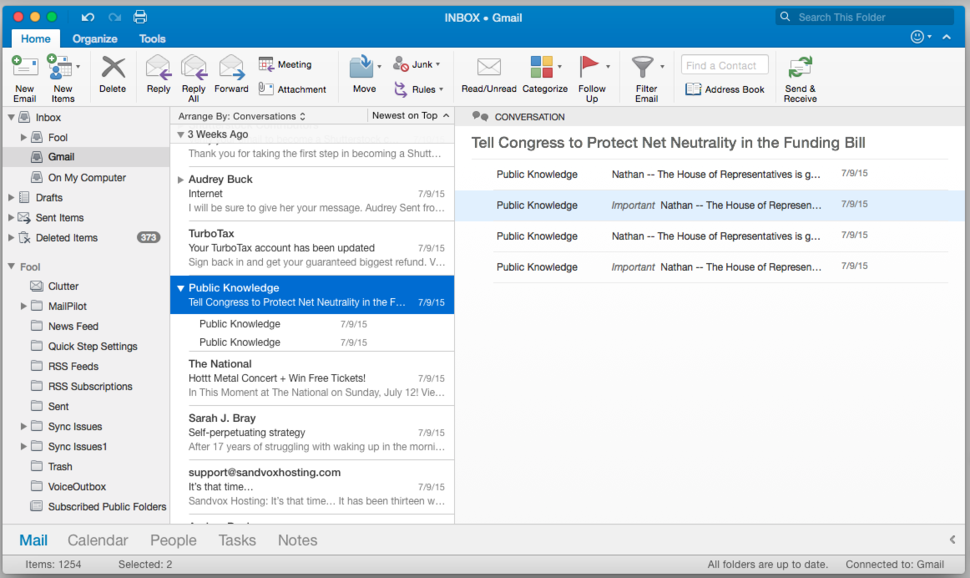 best gmail account for mac outlook 2016
